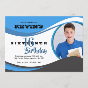 Tarjeta fotográfica Blue Wave