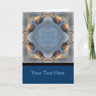 Tarjeta fotográfica Bluebird Kaleidoscope