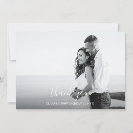 Tarjeta fotográfica Boda con carta manual - Guión