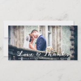 Tarjeta fotográfica Boda horizontal completa