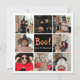 Tarjeta fotográfica Boo Halloween
