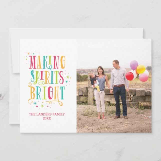 Tarjeta fotográfica Bright Spirits (Anverso)