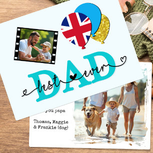 Tarjeta fotográfica británica al mejor papá de la 