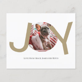 Tarjeta fotográfica BUKE Merry Christmas Joy
