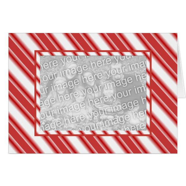 Tarjeta fotográfica Candy Cane (Anverso (Horizontal))