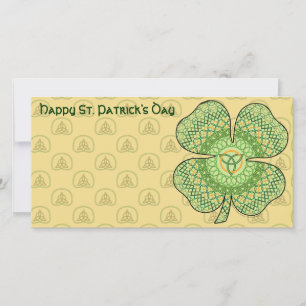 Tarjeta fotográfica Celtic Shamrock