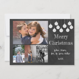Tarjeta fotográfica Chalkboard Holiday