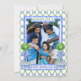 Tarjeta fotográfica Chinoiserie Topiary Mother's D