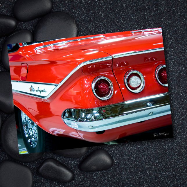 Tarjeta fotográfica clásica 61 Chevy Impala (Subido por el creador)