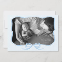 Tarjeta fotográfica clásica azul de cinta azul par