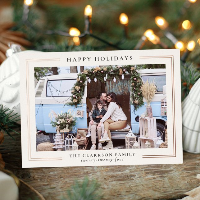 Tarjeta fotográfica clásica de vacaciones (Subido por el creador)