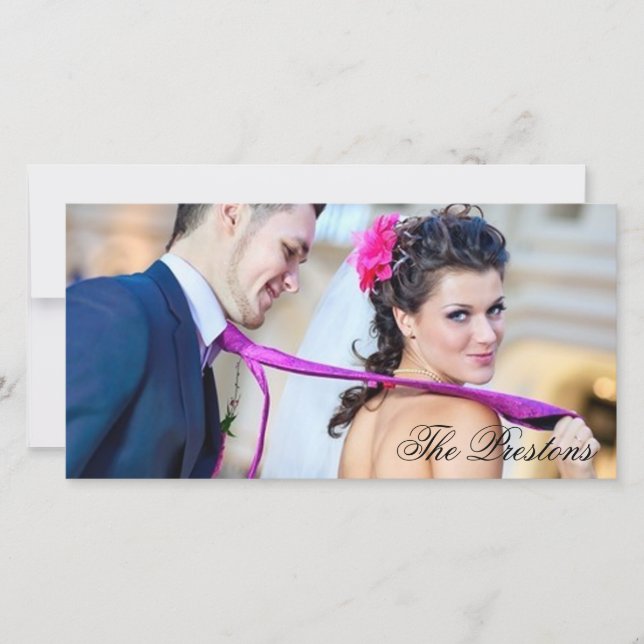 Tarjeta fotográfica Classic Gracias (Anverso)