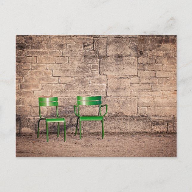 Tarjeta fotográfica Classic Paris Park Chairs (Anverso)
