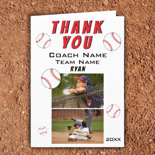Tarjeta fotográfica Coach 2 de béisbol