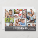 Tarjeta fotográfica Colage Chalkboard<br><div class="desc">Hay mucho espacio en esta tarjeta para presentar a todos los miembros de la familia o para compartir eventos especiales que ocurrieron durante el año. Si necesita ayuda para armar sus fotos, contáctenos en askpixieprints.com. La tarjeta es fácil de personalizar con su redacción, fuente, color de fuente y elección de...</div>