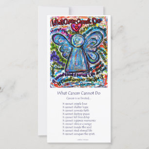 Tarjeta fotográfica colorida Angel de Cáncer