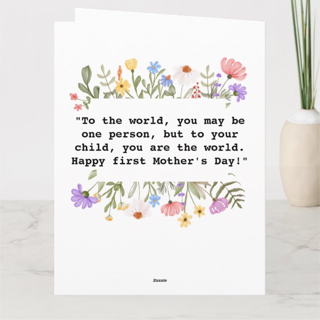 Tarjeta fotográfica completa del Día de la Madre 2 (Reverso)