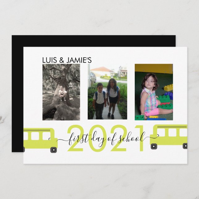 Tarjeta fotográfica con guión de primer día de cla (Anverso / Reverso)