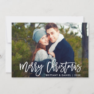 Tarjeta fotográfica con guión moderno para Feliz N