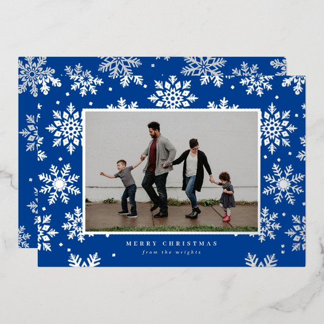 Tarjeta fotográfica con relieve de papel de alumin (Anverso/Reverso)