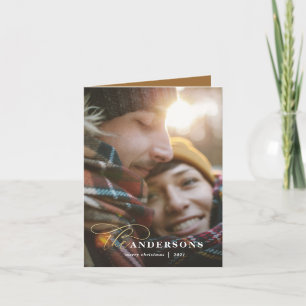 Tarjeta fotográfica con respaldo de mostaza dorada