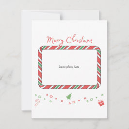 Tarjeta fotográfica con tarjeta de Navidades de du
