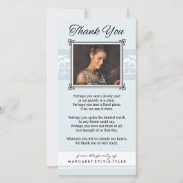 Tarjeta fotográfica conmemorativa Blue & White