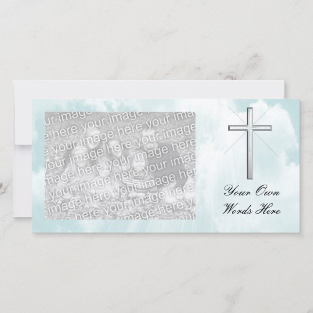 Tarjeta fotográfica cristiana (Anverso)