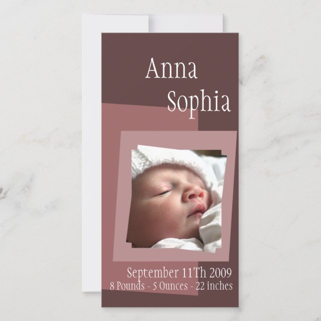 Tarjeta fotográfica cuadrada (Anverso)