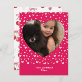 Tarjeta fotográfica ❤️ Cute Valentine para niños