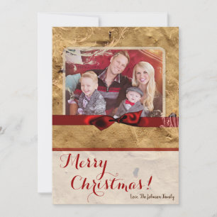 Tarjeta fotográfica de 5 x 7 Navidades XMAS de pap