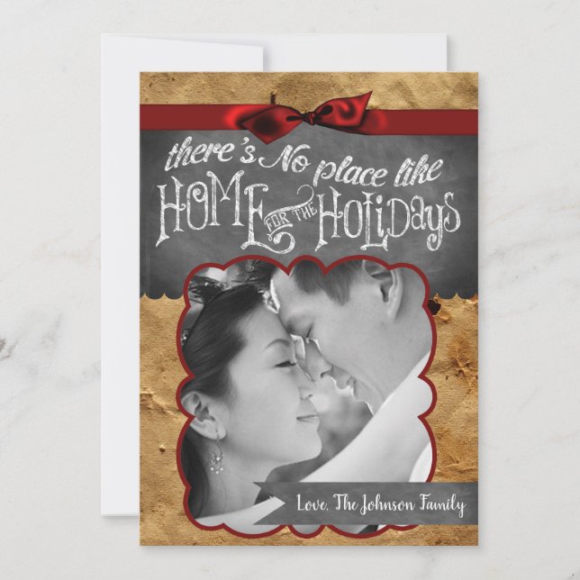 Tarjeta fotográfica de 5 x 7 Navidades XMAS de pap (Anverso)