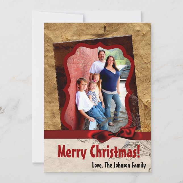 Tarjeta fotográfica de 5 x 7 Navidades XMAS de pap (Anverso)