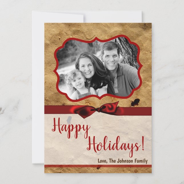 Tarjeta fotográfica de 5 x 7 Navidades XMAS de pap (Anverso)