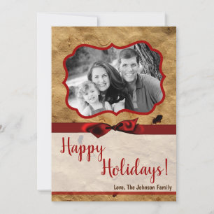 Tarjeta fotográfica de 5 x 7 Navidades XMAS de pap