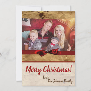 Tarjeta fotográfica de 5 x 7 Navidades XMAS de pap