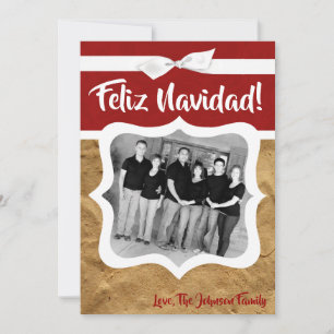 Tarjeta fotográfica de 5 x 7 Navidades XMAS de pap