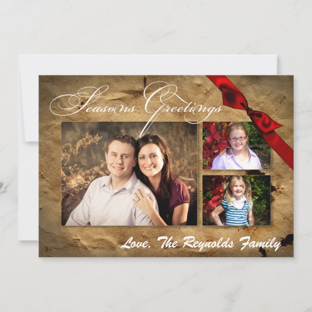 Tarjeta fotográfica de 5 x 7 Navidades XMAS de pap (Anverso)