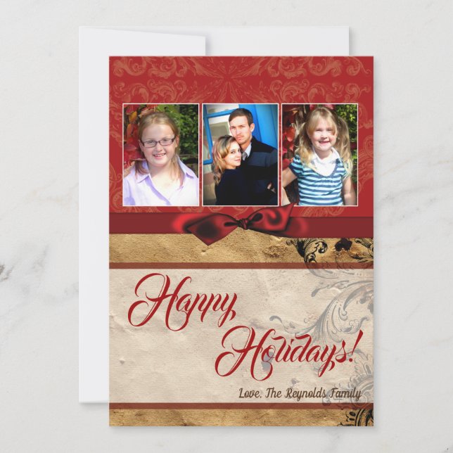 Tarjeta fotográfica de 5 x 7 Navidades XMAS de pap (Anverso)