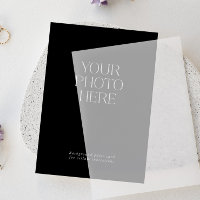 Tarjeta fotográfica de abajo para invitaciones a l