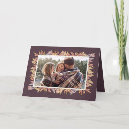 Tarjeta fotográfica de Acción de Gracias