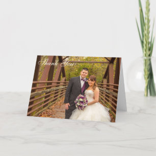 Tarjeta fotográfica de agradecimiento