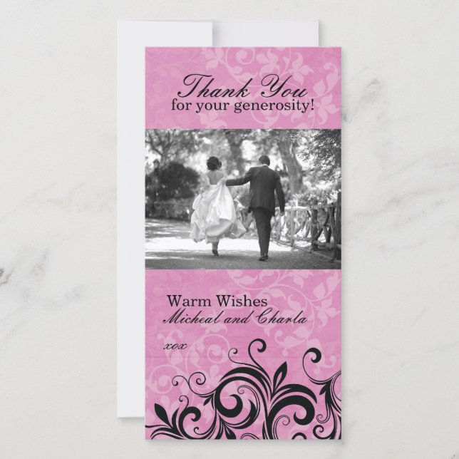 Tarjeta fotográfica de agradecimiento (4x8) (Anverso)