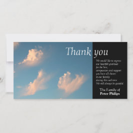 Tarjeta fotográfica de agradecimiento a Face Cloud