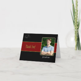 Tarjeta fotográfica de agradecimiento a la graduac