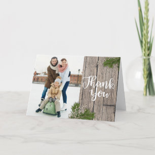 Tarjeta fotográfica de agradecimiento a los navida