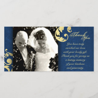 Tarjeta fotográfica de agradecimiento al boda - Te