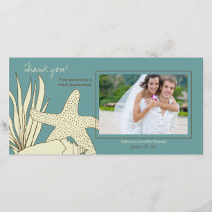 Tarjeta fotográfica de agradecimiento al boda - Te