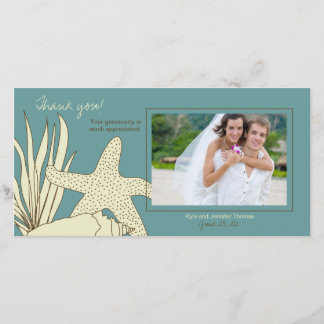 Tarjeta fotográfica de agradecimiento al boda - Te