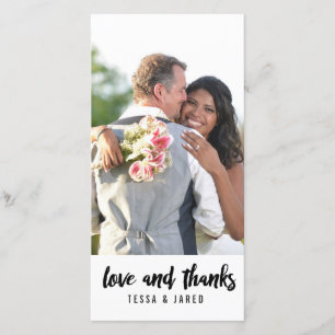 Tarjeta fotográfica de agradecimiento   BODAS